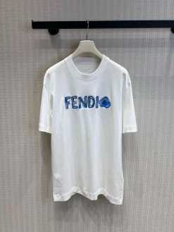 FENDI T-shirts Combed Cotton S_M_L A95202608040791
