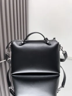 FENDI Top Handle Bags Calfskin Leather (Black) 28X15X13CM F10202608080009