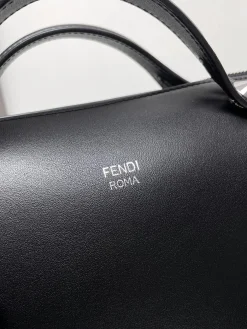 Alternative view of FENDI Top Handle Bags Calfskin Leather (Black) 28X15X13CM F10202608080009
