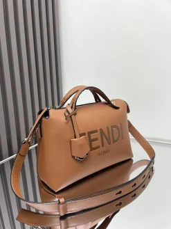 Alternative view of FENDI Travel Bags Calf Leather (Brown) 28X15X13CM F10202608080011