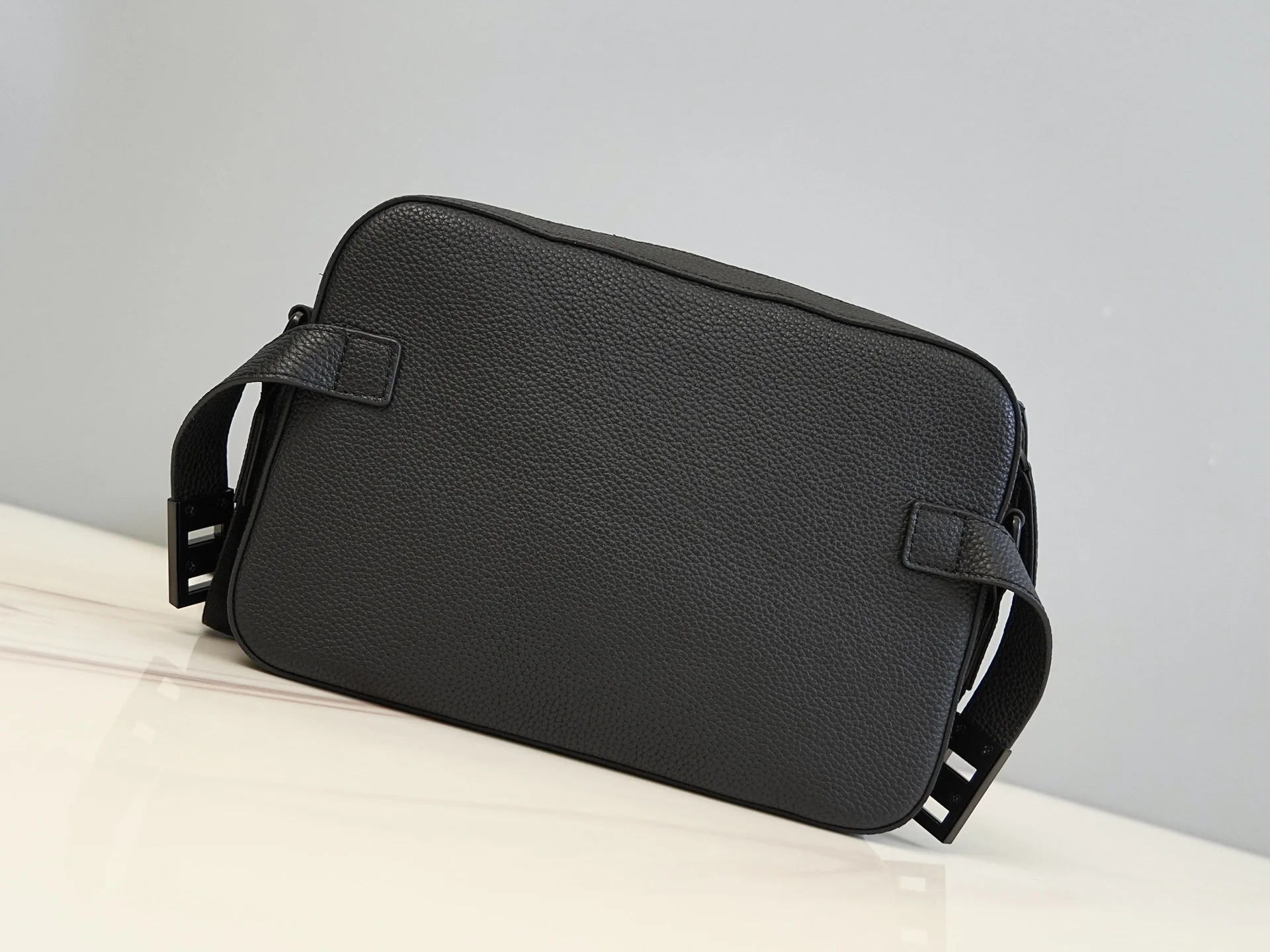 FERRAGAMO Crossbody Bags Suede Leather (Black) 27X19X6 G80202608100104 - Image 4