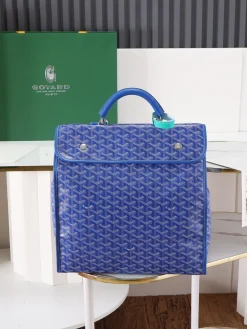 GOYARD Backpacks Bags Coated Canvas (Blue-Green) 35X33X16CM F50202608090689