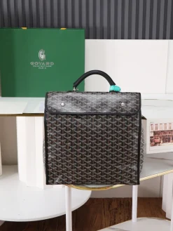 GOYARD Backpacks Bags Coated Canvas (Brown-Black) 35X33X16CM F50202608090687