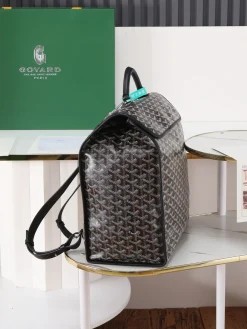 Alternative view of GOYARD Backpacks Bags Coated Canvas (Brown-Black) 35X33X16CM F50202608090687