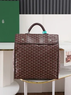 GOYARD Backpacks Bags Coated Canvas (Brown-White) 35X33X16CM F50202608090703