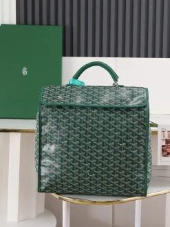 GOYARD Backpacks Bags (Green-White) 35X33X16CM F50202608090701