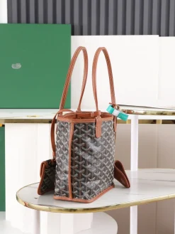 Alternative view of GOYARD Totes Bags Calf Leather (Brown-Black) 20X20X10CM E20202608090519