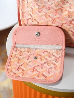 Alternative view of GOYARD Totes Bags Calf Leather (Pink-Orange) 20X20X10CM E20202608090537