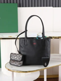 Alternative view of GOYARD Totes Bags Calfskin Leather (Black-Brown) 20X10X20CM E20202608090515