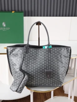 GOYARD Totes Bags Calfskin Leather (Gray-Black) 39X32X19CM F50202608091615