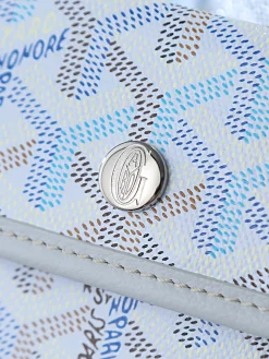Alternative view of GOYARD Totes Bags Calfskin Leather (Light Blue-Silver) 28X20X10CM E20202608090539