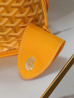 Alternative view of GOYARD Totes Bags Calfskin Leather (Orange-White) 20X20X10CM E20202608090531