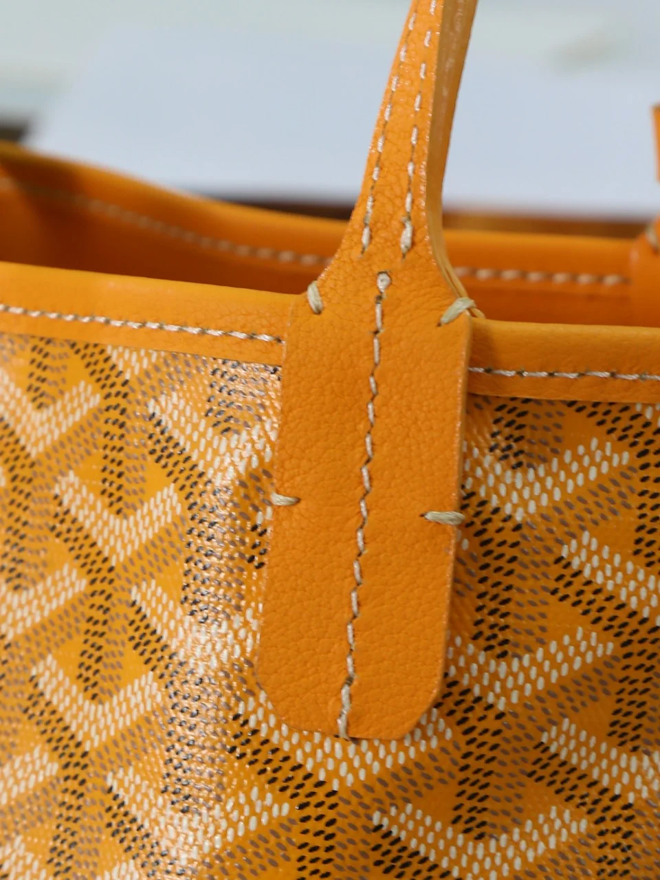 GOYARD Totes Bags Calfskin Leather (Orange-White) 20X20X10CM E20202608090531 - Image 5