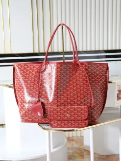 GOYARD Totes Bags Calfskin Leather (Red-White) 39X32X19CM F50202608091629