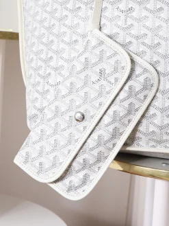Alternative view of GOYARD Totes Bags Calfskin Leather (White-Grey) 39X32X19CM F50202608091625