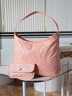 GOYARD Totes Bags Cowhide Leather (Pink-Orange) 42X27X15CM D80202608090909