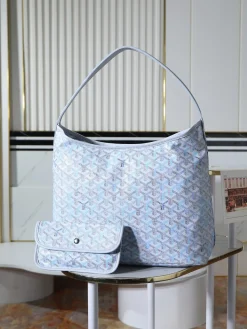 GOYARD Totes Bags Leather (Blue-White) 42X27X15CM D80202608090907