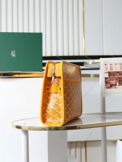 Alternative view of GOYARD Wallet Bags Cowhide Leather (Orange-Yellow) 25X18X7 D20202608091488