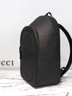 Alternative view of GUCCI Backpacks Bags Leather (Black) 26X34X14CM F00202608060450