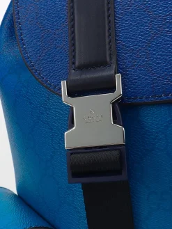 Alternative view of GUCCI Backpacks Bags Leather (Blue-Black) 35X46X12 CM E50202608060466