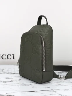 Alternative view of GUCCI Backpacks Bags Leather (Darkgreen-SiGUCCIer) 19X29X7 CM D10202608060423