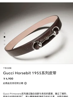 Alternative view of GUCCI Belts A80202608050270
