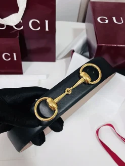 GUCCI Belts Black Leather A60202608050743