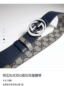 Alternative view of GUCCI Belts Coated Canvas One Size A50202608050209
