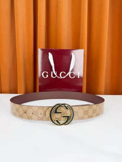 GUCCI Belts Leather 4.0cm Width A60202608050092