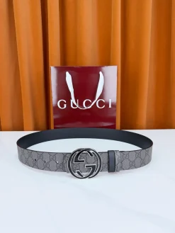GUCCI Belts Leather One Size 4.0cm Width A60202608050090