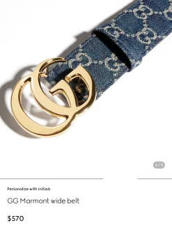 Alternative view of GUCCI Belts Leather One Size A70202608050053