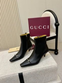 GUCCI Booties Leather & Denim EU35-41 C50202608031583