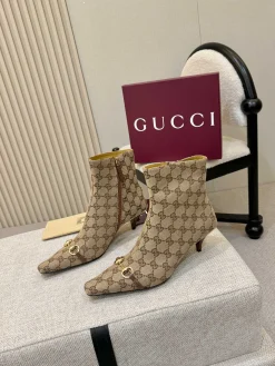 GUCCI Booties Leather & Denim EU35-41 C50202608031584