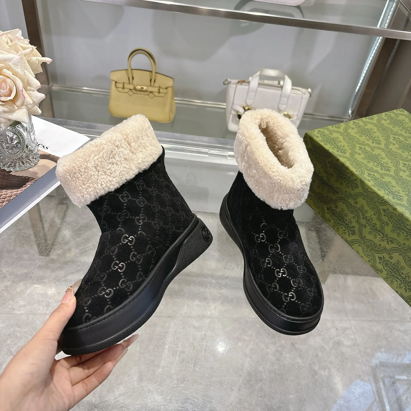 GUCCI Booties Suede Leather EU36-42 C10202608030019 - Image 3
