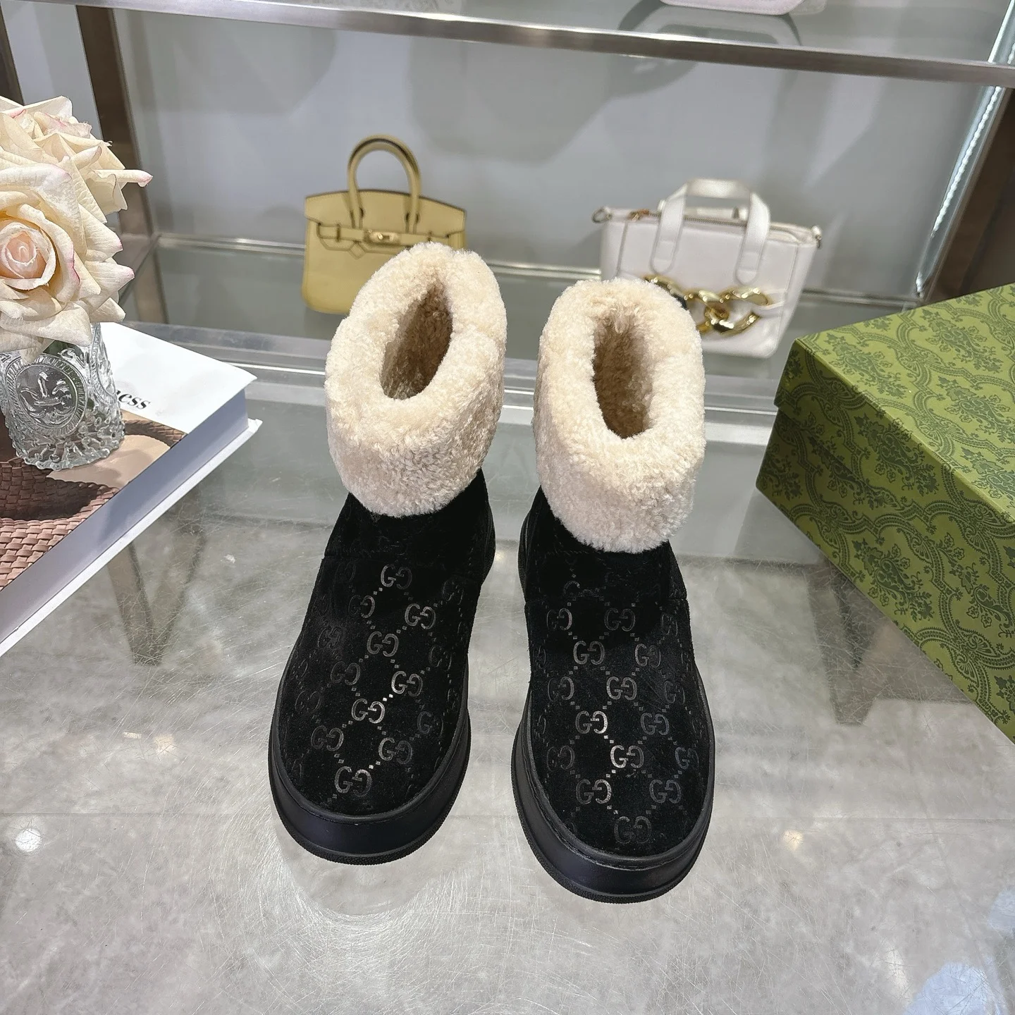 GUCCI Booties Suede Leather EU36-42 C10202608030019 - Image 4