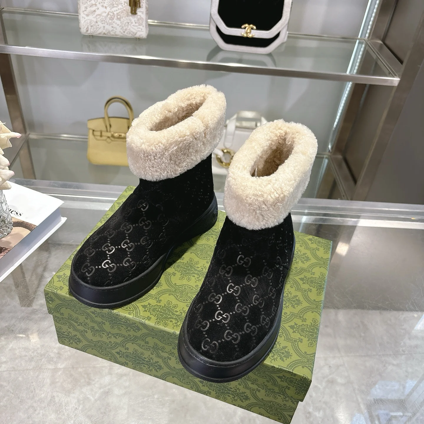 GUCCI Booties Suede Leather EU36-42 C10202608030019 - Image 6