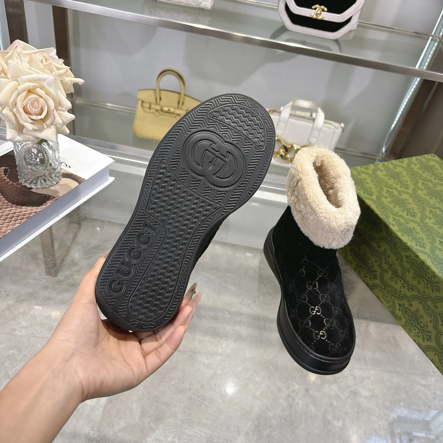 GUCCI Booties Suede Leather EU36-42 C10202608030019 - Image 9