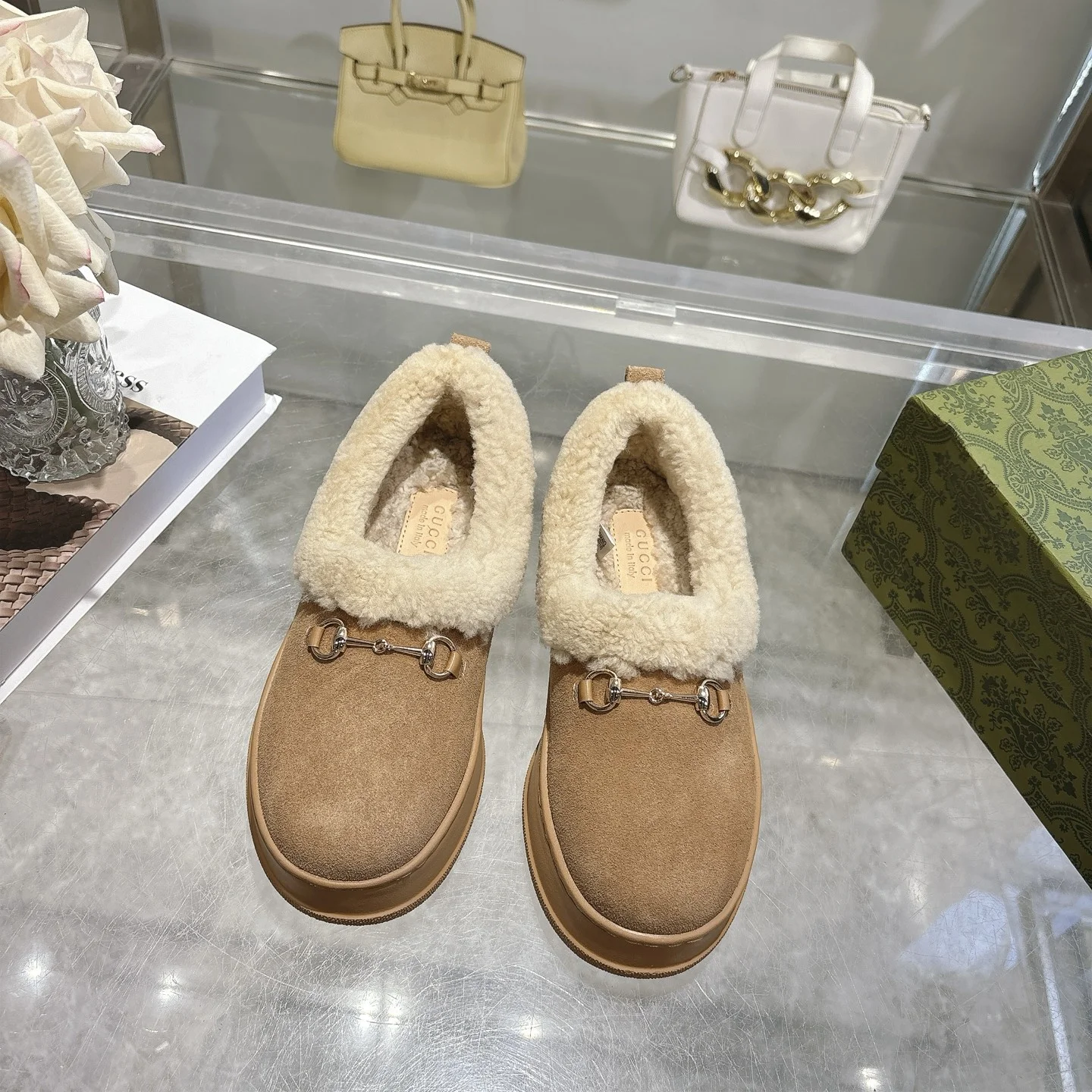 GUCCI Booties Suede & Merino Wool EU36-42 B60202608030015 - Image 2