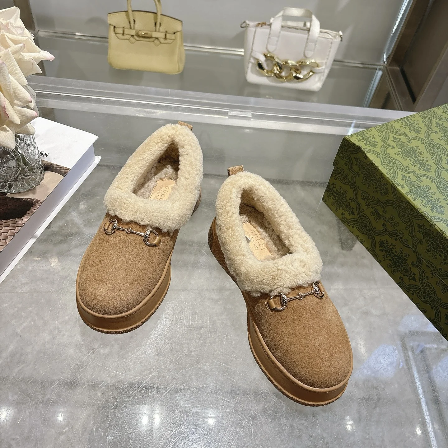 GUCCI Booties Suede & Merino Wool EU36-42 B60202608030015 - Image 3