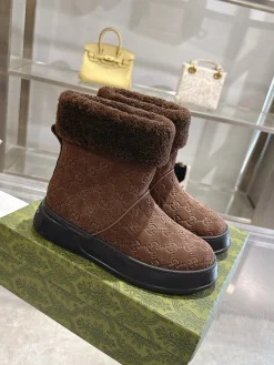 GUCCI Booties Suede & Wool EU36-42 C10202608030007
