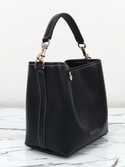 Alternative view of GUCCI Bucket Bags Leather (Black-Gold) 19X18X11CM D40202608060467