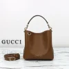 GUCCI Bucket Bags Leather (Brown-Gold) 19X18X11CM D40202608060479