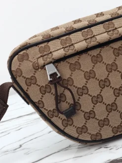 Alternative view of GUCCI Crossbody Bags (Brown-Red-Green) 34X15X10CM C20202608060385