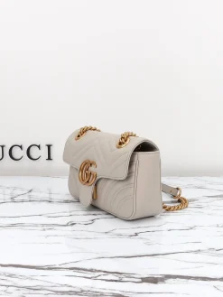Alternative view of GUCCI Crossbody Bags Leather (Beige-Gold) 22X13X6CM C90202608060324