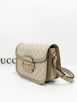 Alternative view of GUCCI Crossbody Bags Leather (Beige-Gold) 25X18X8CM E10202608060349