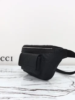 Alternative view of GUCCI Crossbody Bags Leather (Black-SiGUCCIer) 28X18X8CM D20202608060187