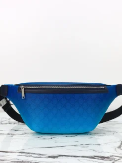 GUCCI Crossbody Bags Leather (Blue-Black) 39X17X4CM C40202608060481