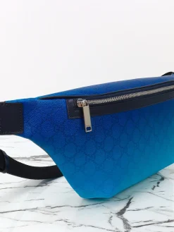 Alternative view of GUCCI Crossbody Bags Leather (Blue-Black) 39X17X4CM C40202608060481