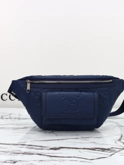 GUCCI Crossbody Bags Leather (Blue-SiGUCCIer) 28X18X8CM D20202608060186