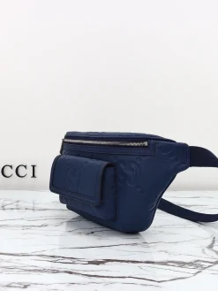Alternative view of GUCCI Crossbody Bags Leather (Blue-SiGUCCIer) 28X18X8CM D20202608060186